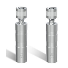 14 mm & 16 mm Zündkerzensteckschlüsselsatz, Dünnwandiges 3/8-Zoll-Antriebswerkzeug zum Entfernen Von Zündkerzensteckschlüsseln, 12-Kant, für die