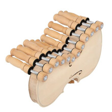 10 Abrazaderas de Violín de Raíz Simple, de Madera Maciza, para la Parte Superior y Trasera, con Varilla Metálica, Herramientas de Reparación.