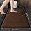 (Coffee) 1/2pcs Comfort Memory Foam Bath Mat - PVC Backing, Non-Slip, Solid Color, Geometric Pattern | Soft Coral, 1