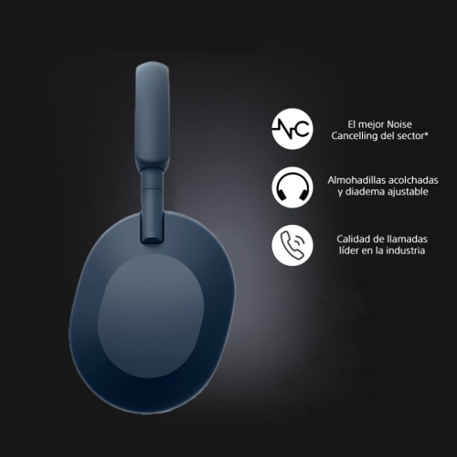 Sony Wireless Bluetooth Headphones - Midnight Blue 2