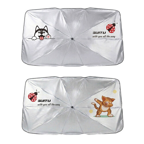 Front Windshield Sun Shade Foldable Auto Sunshade for-1husky 1