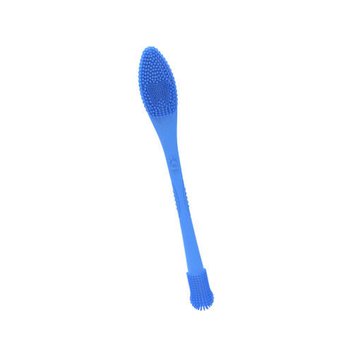 Brosse à dents Double face pour animaux de compagnie, outil-Bleu
