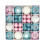 44-Piece Christmas Bauble Assortment – Blue, Pink, White 1