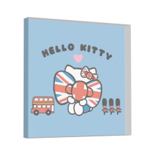 Hello Kitty akryl fyrkantig plakett med inspirerande citat