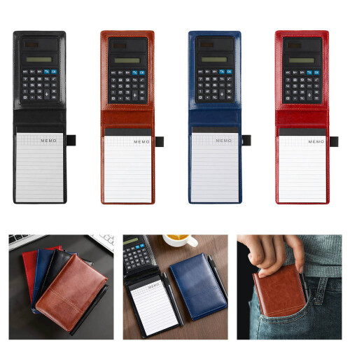 Compacts PU-Leder-Budgetplaner-Hülle im A7-Format mit-Schwarz 2