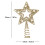 8" Glittered Metal Star Tree Topper 4