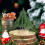 Mini-Weihnachtsbaum mit Holzsockel (15 cm) 2
