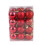 48 Pack 1.2in Red Christmas Baubles 2