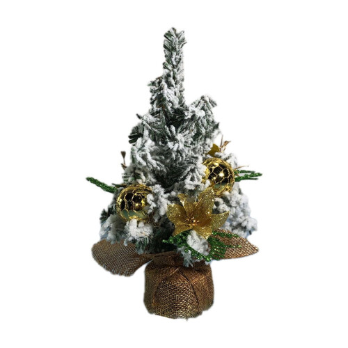Mini Gold Christmas Tree for Desktop Home Decor 2