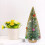 Christmas Plastic Green Trees Tabletop Decor 10pc 3