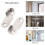 10-Pack Stainless Steel Closet Rod Brackets 2