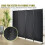 4-panels stofrumdeler, 1,6 m, fritstående sort 5