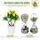 Mesterséges citromos bonsai fa dekoráció 16 cm 3