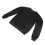 Bedruckter Rundhals-Pullover in Schwarz Größe M 16