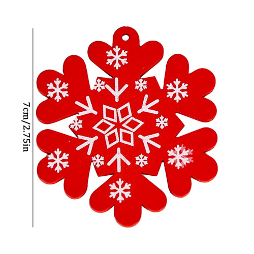 Christmas snowflake ornament plastic white 5-pointed star 2