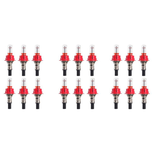 18 Pcs Underfloor Heating Manifold Flow Meter, Visual Flow Monitoring Regulator for Underfloor Heating Systems(1/2)