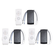 3X Universal Ceiling Fan Lamp Remote Control Kit Adjusted Wind Speed Transmitter Receiver Timing Control 110V