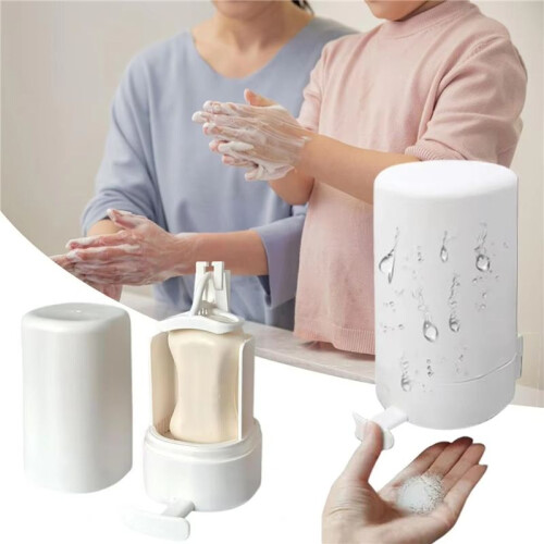 2X Bar Soap Grinder Solid Soapy Bar Grinding Box Holder Wall Mounted Crusher Mincer Refillable Soapy Bar Dispenser 1