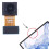 Pour Samsung pour Galaxy Tab S8 SM-X700 caméra frontale d'origine 5