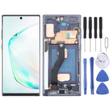 (Black) Pour Samsung pour Galaxy Note10 + SM-N975F Écran LCD TFT avec cadre