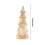 Crystal Glass Christmas Tree Ornament Yellow 1 Pc 3