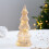 Crystal Glass Christmas Tree Ornament Yellow 1 Pc 4