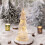 Crystal Glass Christmas Tree Ornament Yellow 1 Pc 5