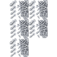 200pcs M 4 M5 M6 M8 Petal Nuts,Expansion Screw Jack Nut,for Hollow Wall Iron Plastic PolywoodPressboard Hardboard Silver