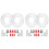 4 Pack Light Fixture Mounting Brackets, Ceiling Light Mounting Plate, Wall Light Mount Blocks with Screw and Nuts 1