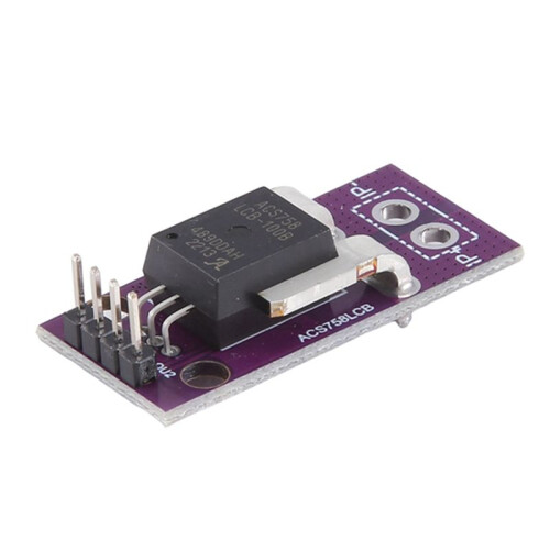 2X ACS758 ACS758LCB-050B Current Module Linear Hall Current Sensor PFF-T Current Detection 3-5V 100A 1