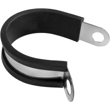 Collier de serrage professionnel robuste de 25 mm de diamètre, en acier inoxydable, pliable, pour le montage de câbles et de tuyaux. Large gamme