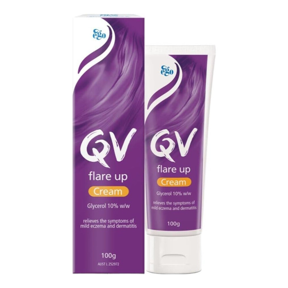 QV Flare Up Cream |Eczema Relief Cream, Redness Soothing Cream, Dry Itchy Skin Treatment - 100g