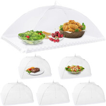 Opklapbare voedselafdektenten, innovatief ontwerp voor picknicks in de buitenlucht, stevig en veilig, herbruikbaar en opvouwbaar gaas dat voedsel