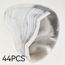 44 Disposable Transparent Shower Face Shields, Curtains | Shampoo Cap | Prevents Hair Or From Dripping Onto Face | Haircut Cap