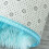 Mykt rundt teppe til barnerom, fluffy, raggete, 1,5 m 6