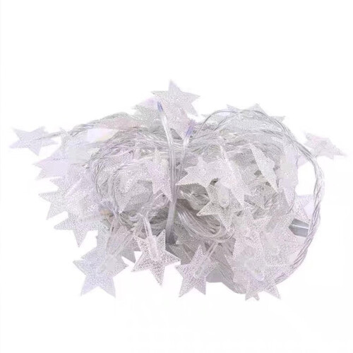Star and Pentagram String Lights Waterproof Battery Remote