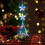 LED Christmas window lights battery powered 20 LED 4