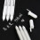 Vit konstmarkerpenna 0,8 mm tunn spets 3-pack 3