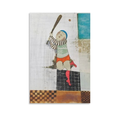 Graciela Rodo Boulanger Baseball Obraz na płótnie 24x36 cali