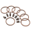 40-pack gardinringar i brons med klämmor, 3,8 cm innerdiameter 2