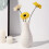 Milky White Shatterproof Plastic Vase 1pc 4