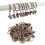 40-pack gardinringar i brons med klämmor, 3,8 cm innerdiameter 5
