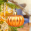 Halloween Ghost Hanging Pumpkin Decor Acrylic Matte Orange 5