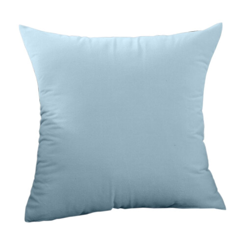 Vandblå fløjls sofapude i nordisk stil 45x45cm 2