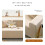 Knitted Stretch Sofa Cover – Beige, Green or Blue 4