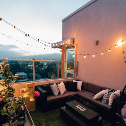 15 m Outdoor LED String Lights with 25 G40 Bulbs 1