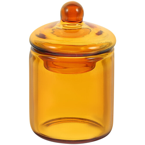 Mini glasburk med lock för dockhusdekoration