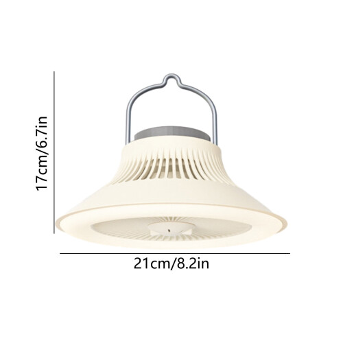 Tragbarer USB-Campingventilator mit LED- und Aromatherapiefunktion 2