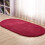 Limei bathroom rug microfiber oval 23.6x15.9 in 4