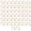 50Pcs Earring Hooks for Jewellery Making UK 1